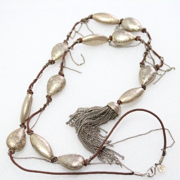 Branded 5X 30" Long Plus The Tassel Chain Necklace With Lobster Clasp - Picture 6 of 13